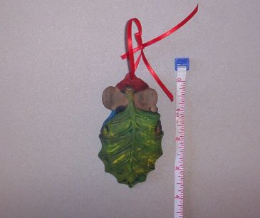 Holly Leaf Mouse Ornament