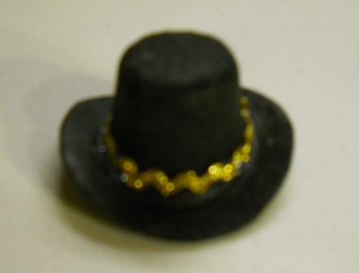 Gold Trim Top Hat to go with Leprechaun Coat